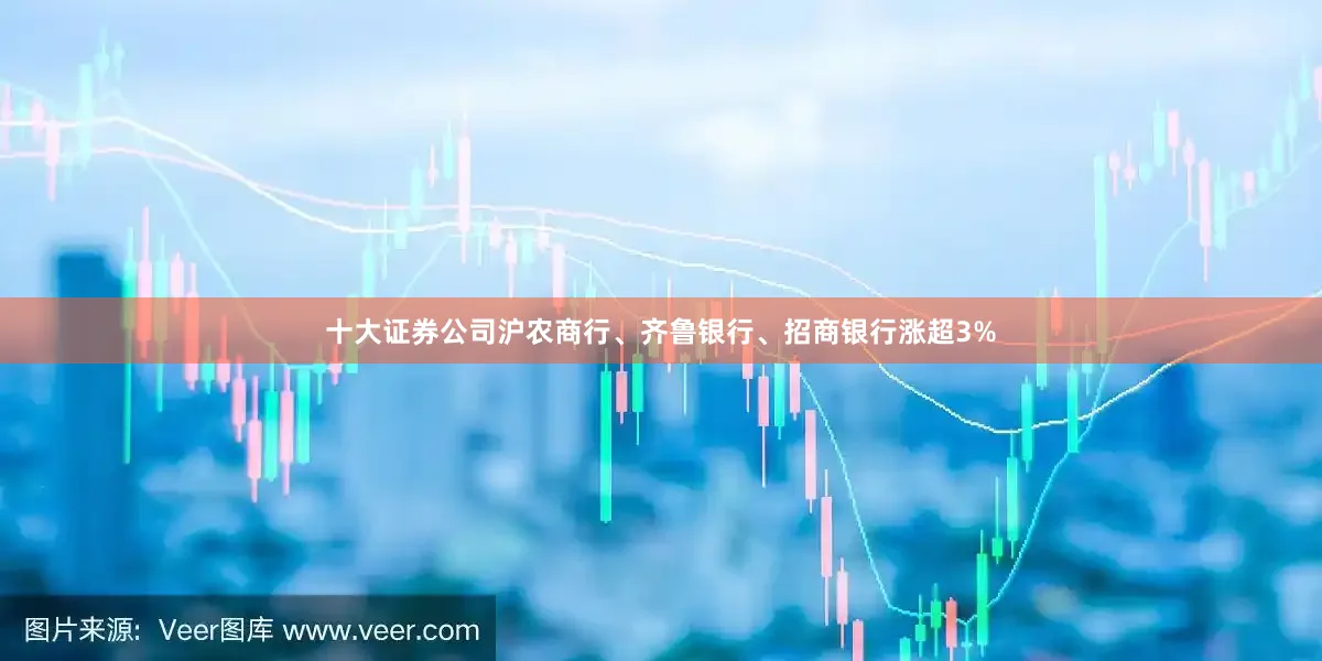 十大证券公司沪农商行、齐鲁银行、招商银行涨超3%